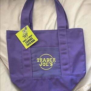 Trader Joe’s Purple Trick or Treat Canvas Tote Bag